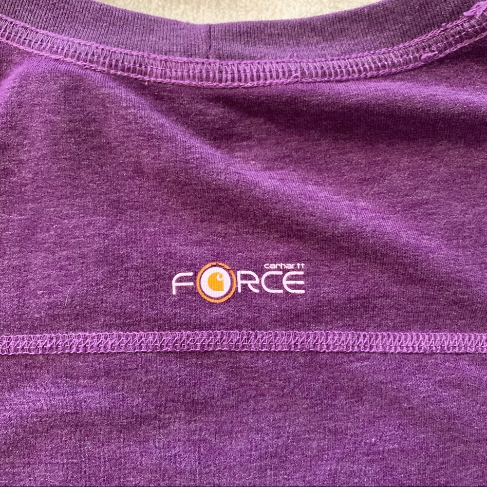 Purple Carhartt Force T-Shirt - Picture 4 of 4